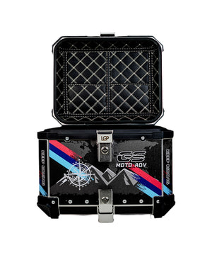 LGP Premium Aluminium Graphics 45 Litres Top Box - Motodrift