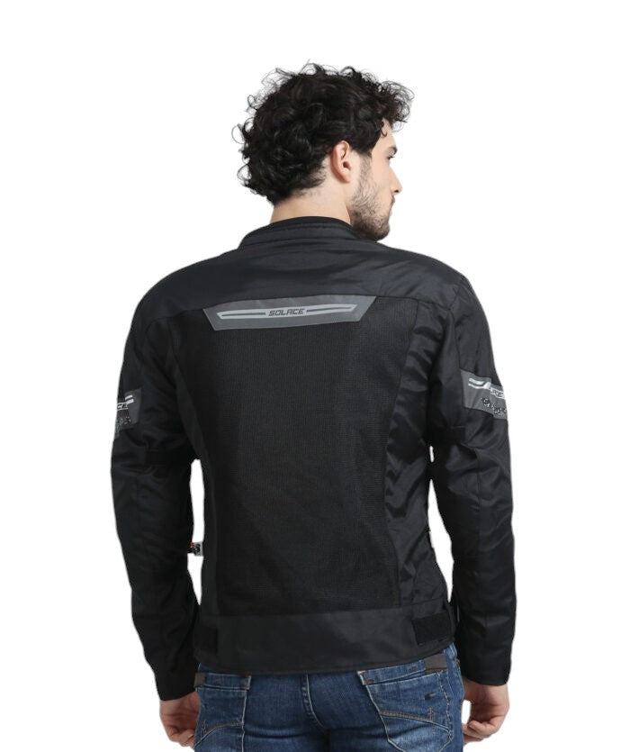 Solace AIR-X Jacket V3 (Black/Grey) - Motodrift
