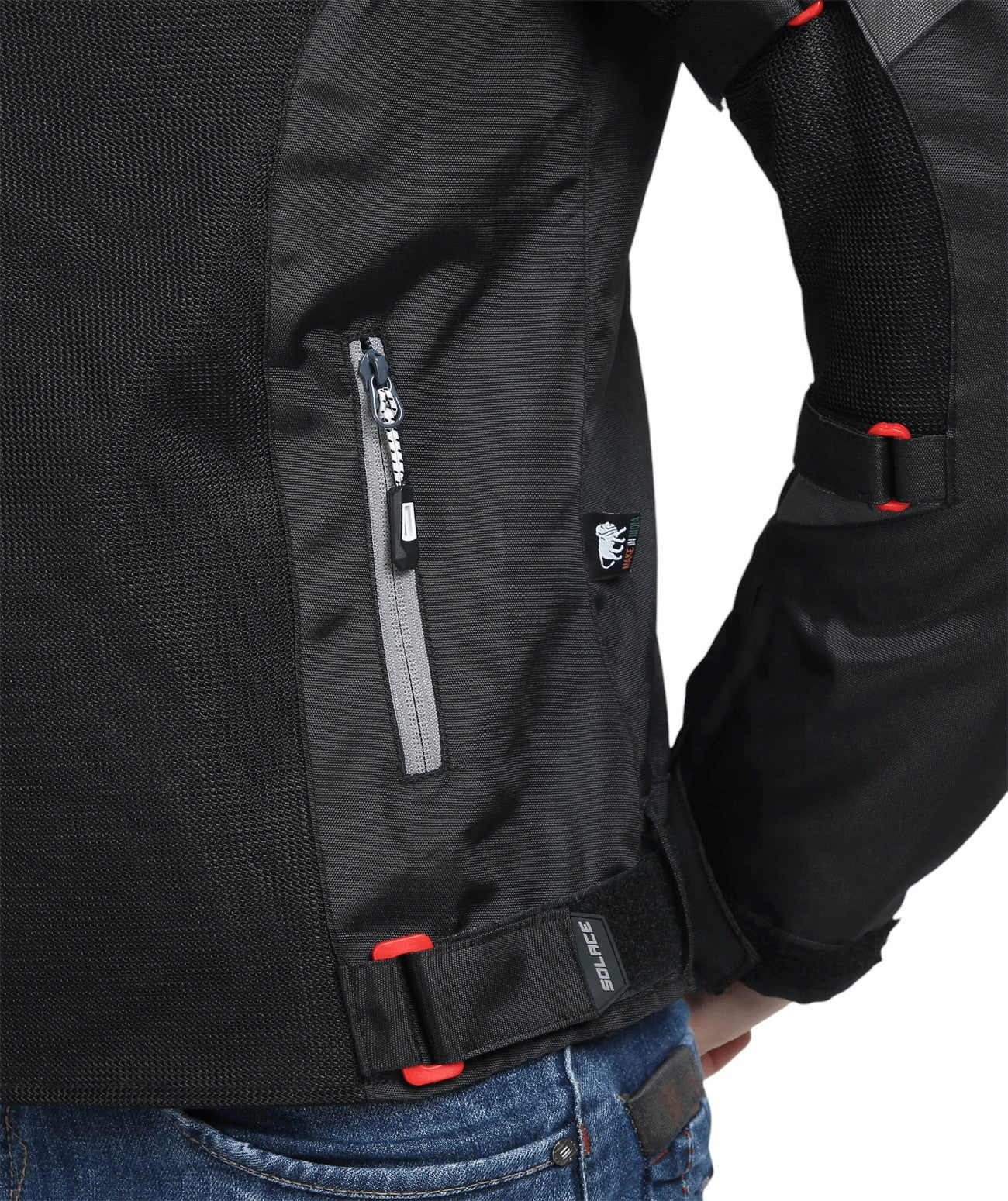 Solace AIR-X Jacket V3 (Black/Grey) - Motodrift