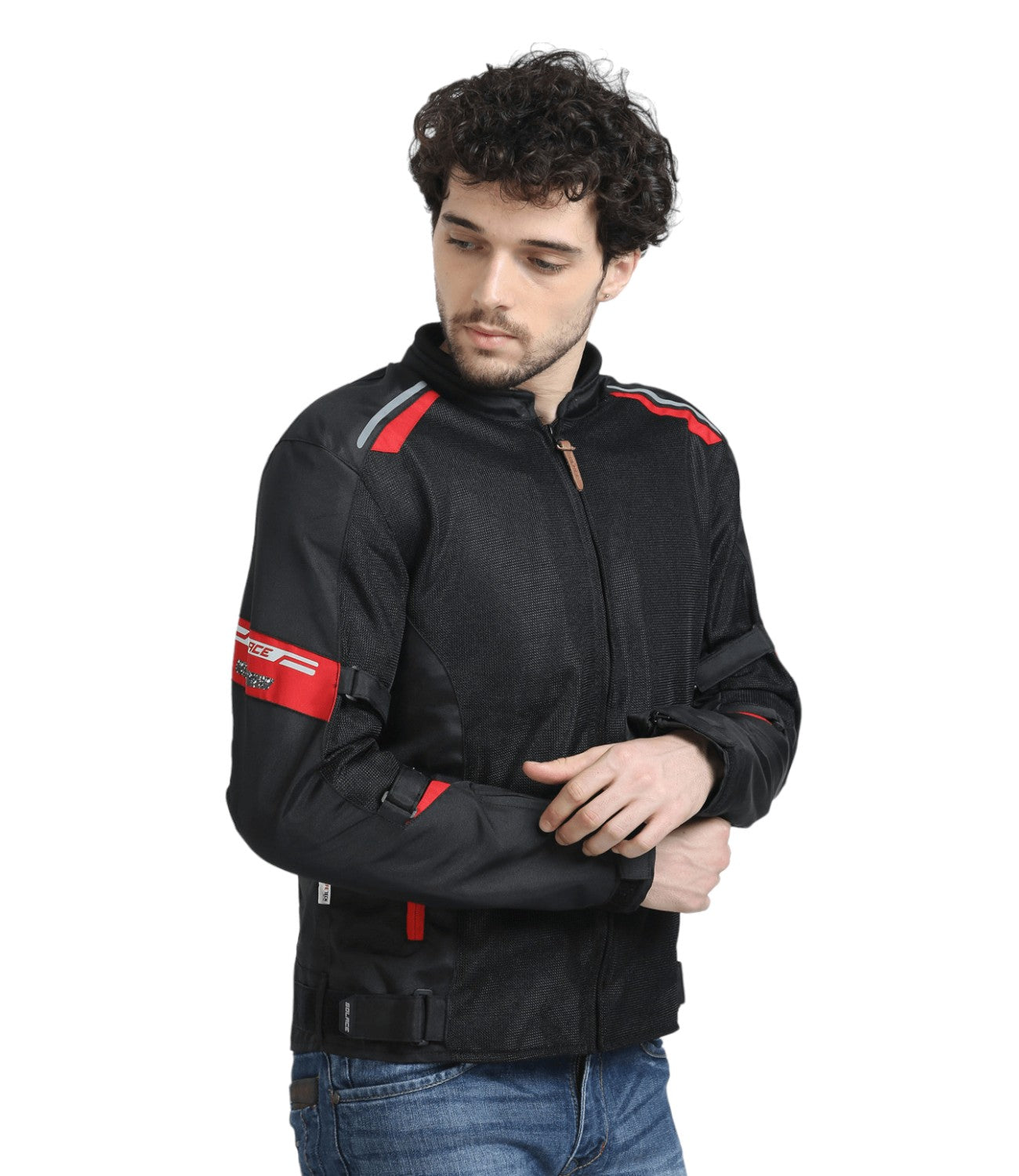 Solace AIR-X Jacket V3 (Black/Red) - Motodrift
