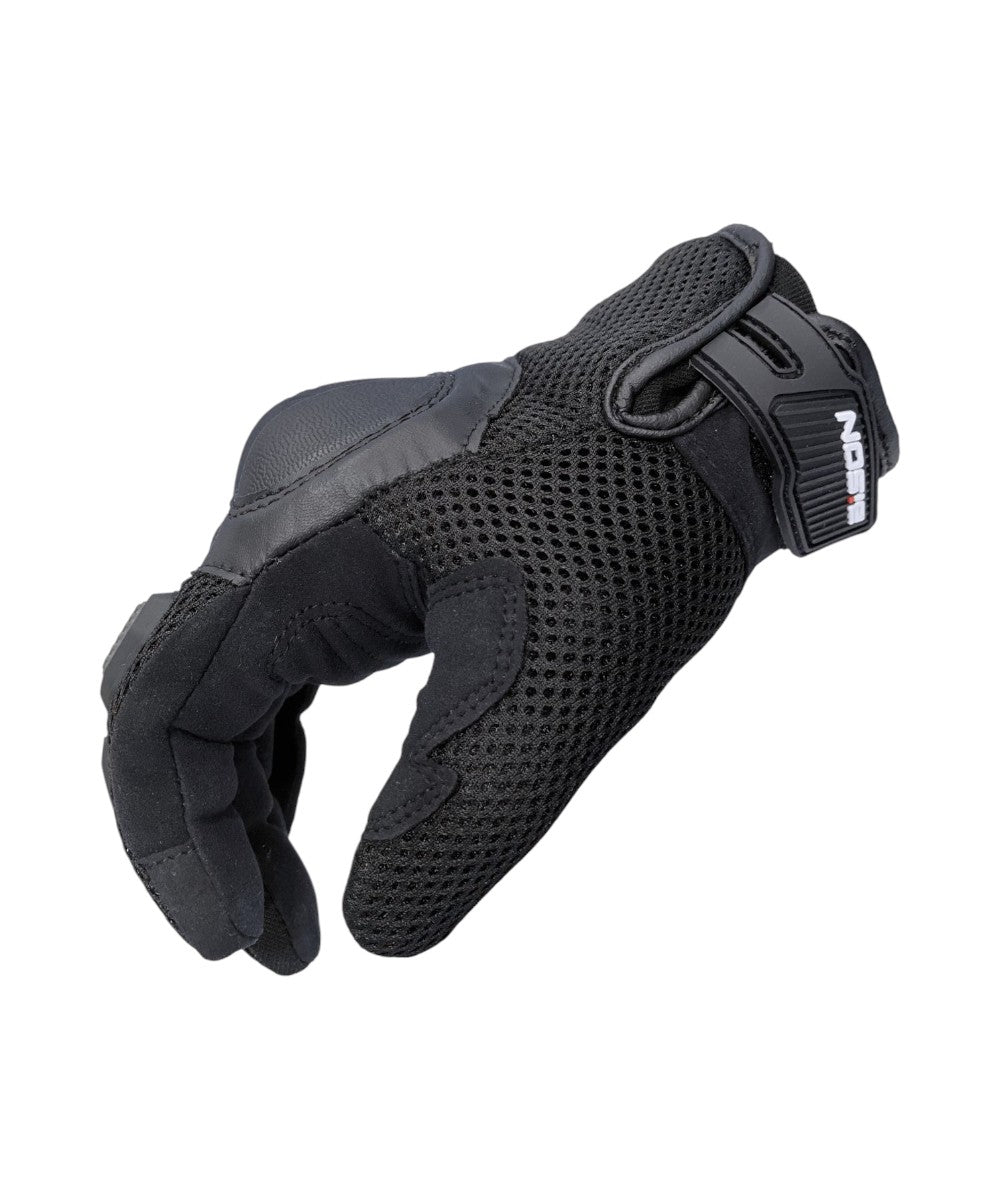 Bison Acer Riding Gloves - Black - Motodrift