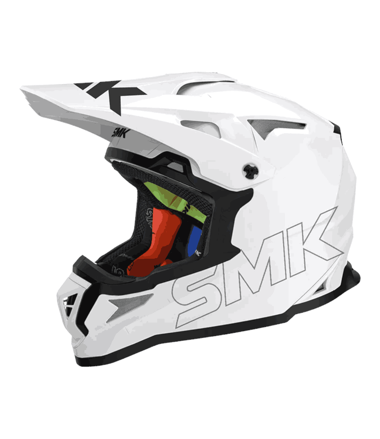 Smk Allterra Solid Glossy White - Motodrift