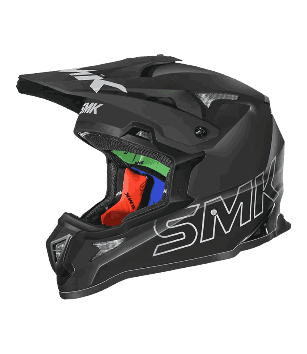 Smk Allterra Solid Matt Black - Motodrift