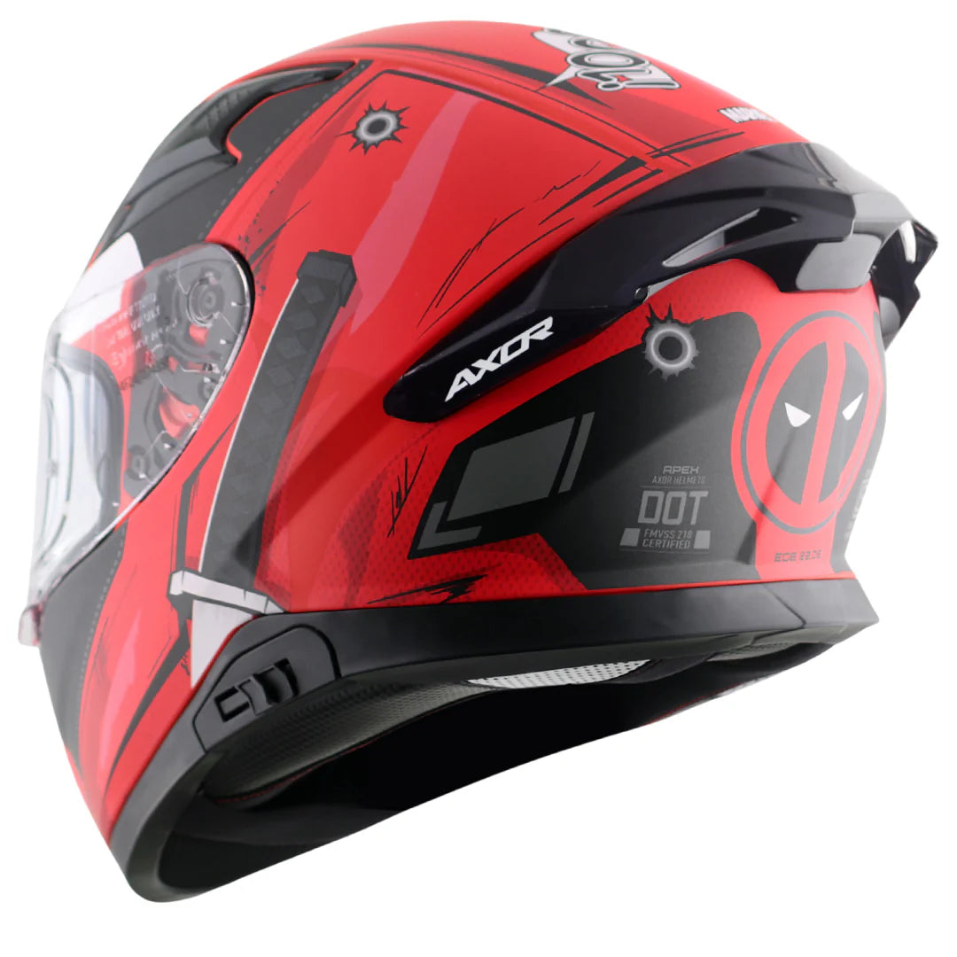 Axor Apex Marvel Deadpool Helmet - Motodrift