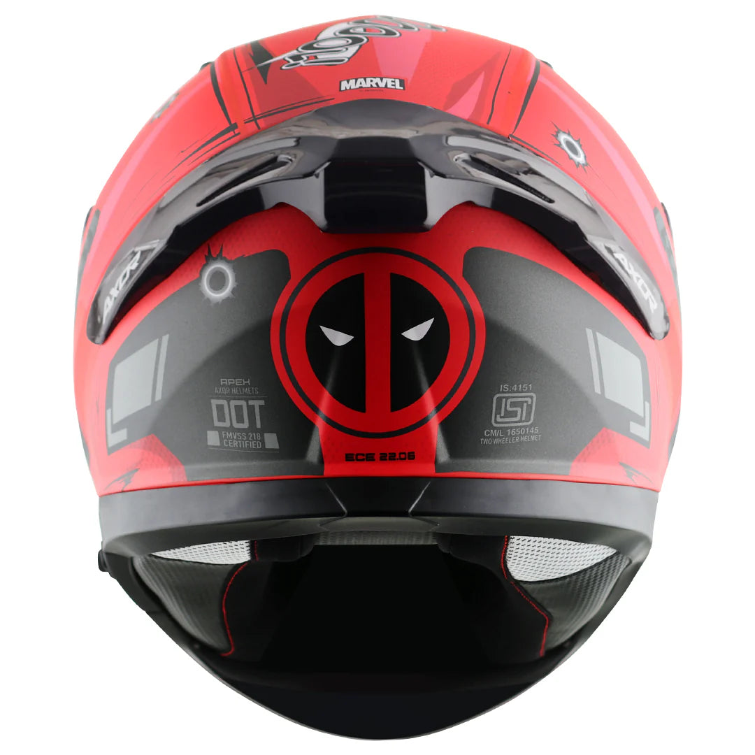 Axor Apex Marvel Deadpool Helmet - Motodrift