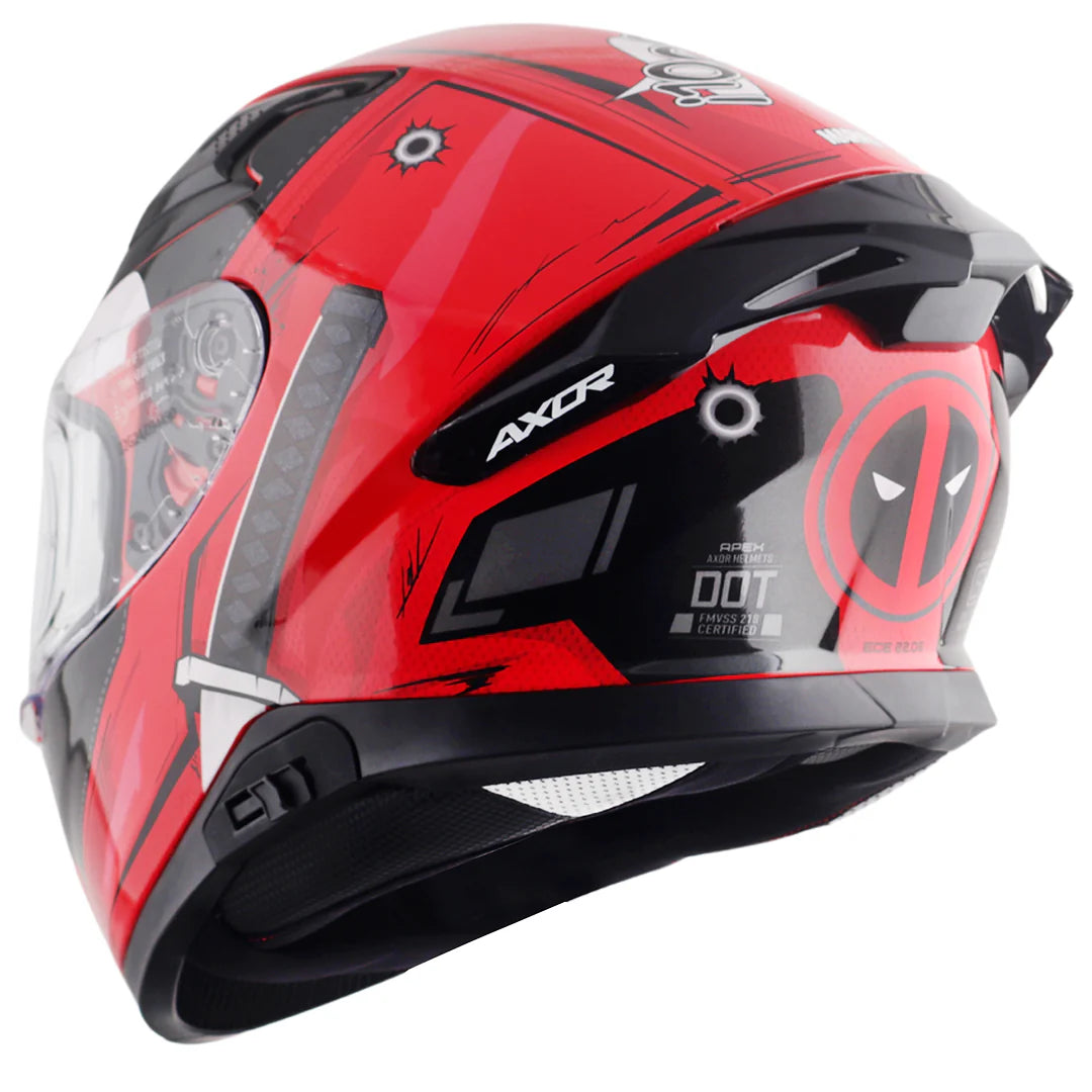 Axor Apex Marvel Deadpool Helmet - Motodrift