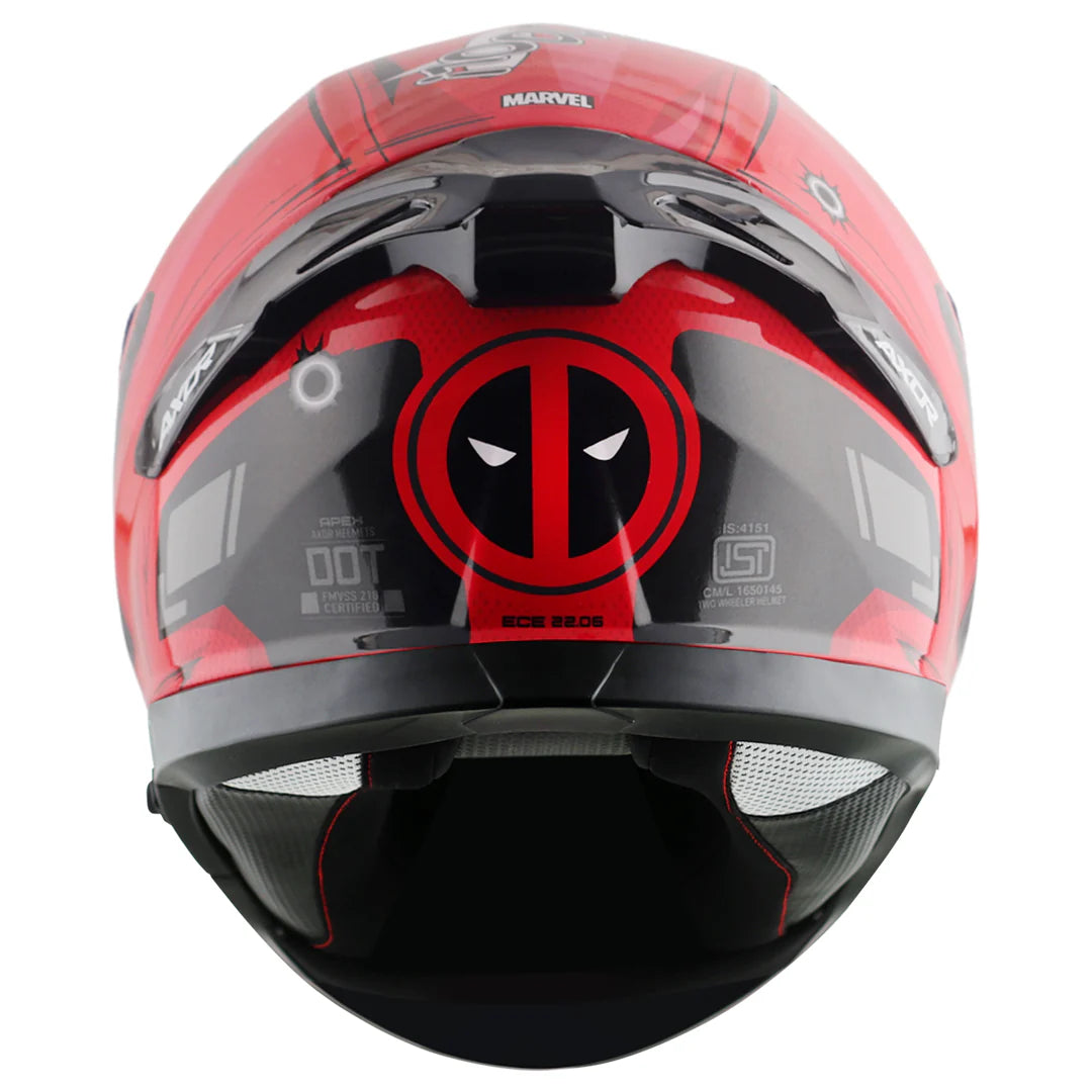 Axor Apex Marvel Deadpool Helmet - Motodrift