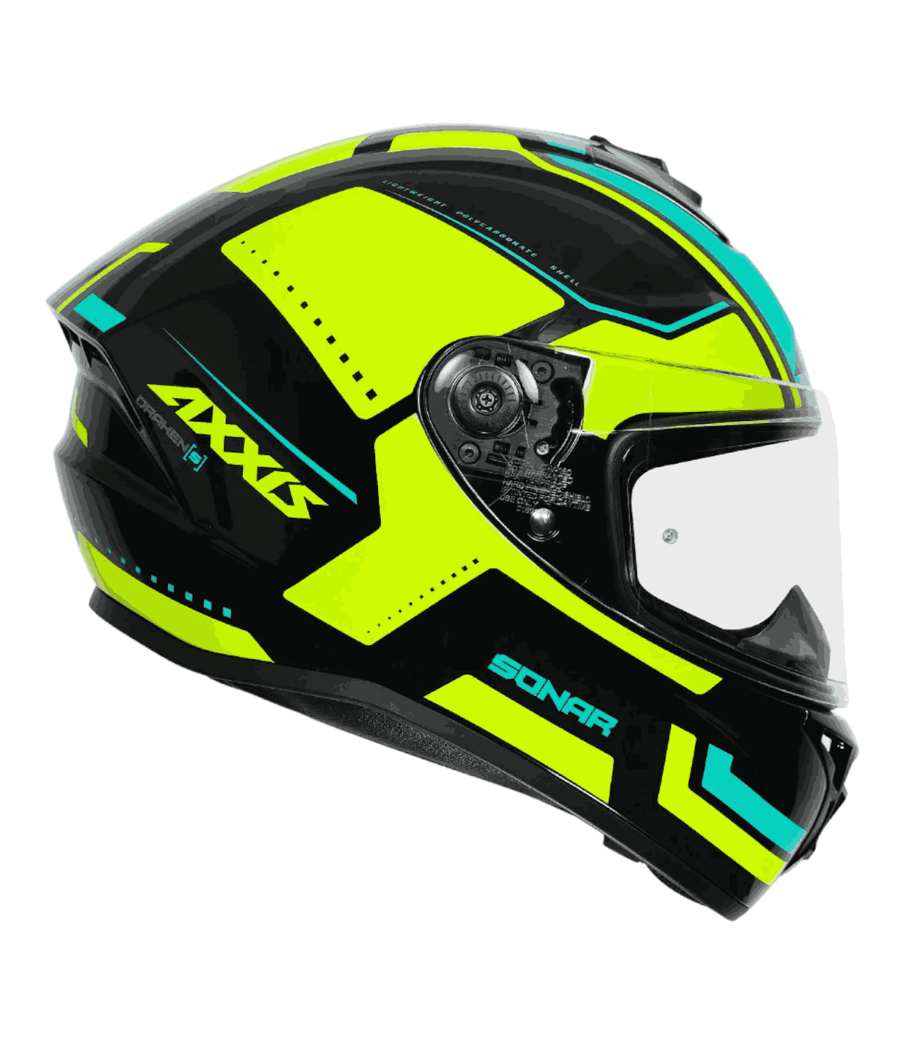 Axxis FF112C Draken S Sonar B23 Gloss Fluor Yellow - Motodrift