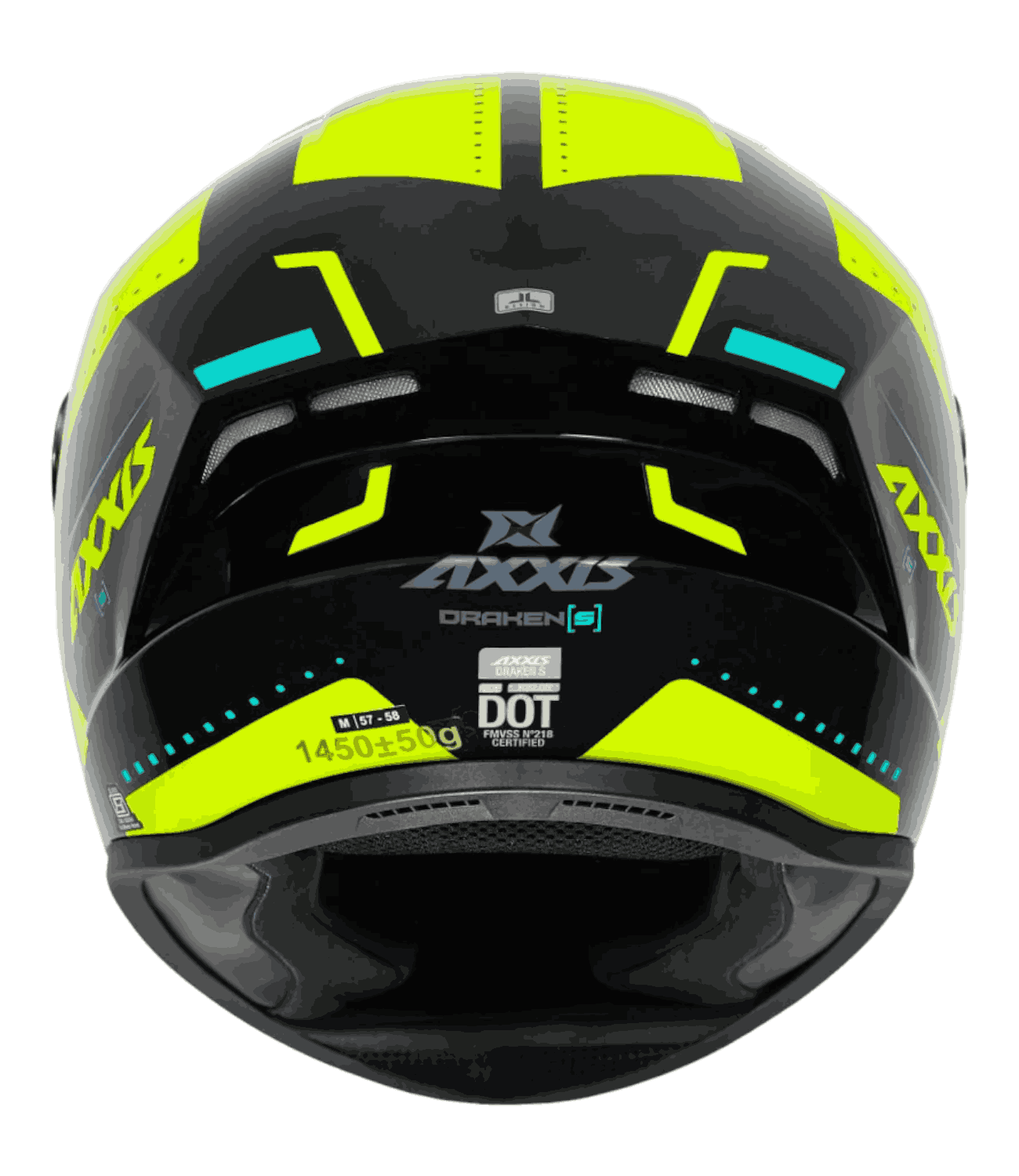 Axxis FF112C Draken S Sonar B23 Gloss Fluor Yellow - Motodrift