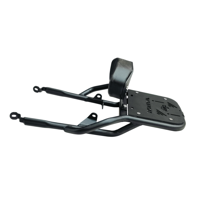 Top Rack With Plate For Honda CB 350 - Black - Motodrift