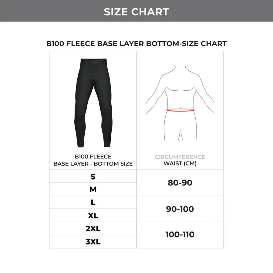 VIATERRA B100 Fleece Base Layer - Bottom - Motodrift
