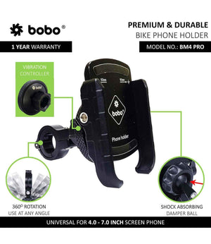 BOBO BM4 Pro Motorcycle Phone Holder - Motodrift