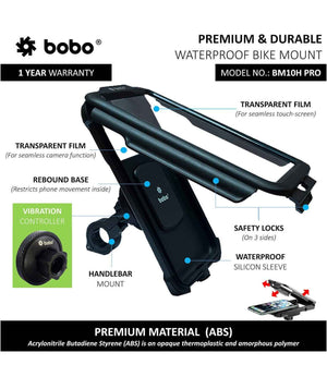 BOBO BM10H Pro Motorcycle Phone Holder - Motodrift