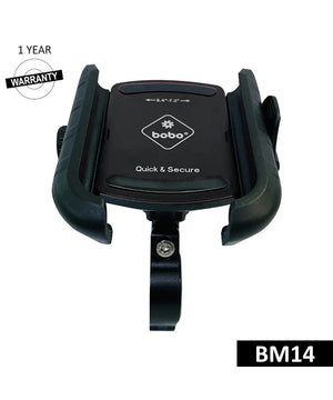 BOBO BM14 Quick Release Enhanced BM4 Bike / Cycle Phone Holder Motorcycle Mobile Mount - Motodrift