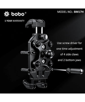 BOBO BM17 Anti-Vibration Bike / Cycle Phone Holder Motorcycle Mobile Mount - Motodrift