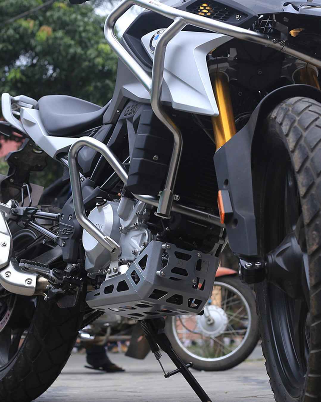 Aluminium Bash Plate For BMW G 310GS - Silver - Motodrift