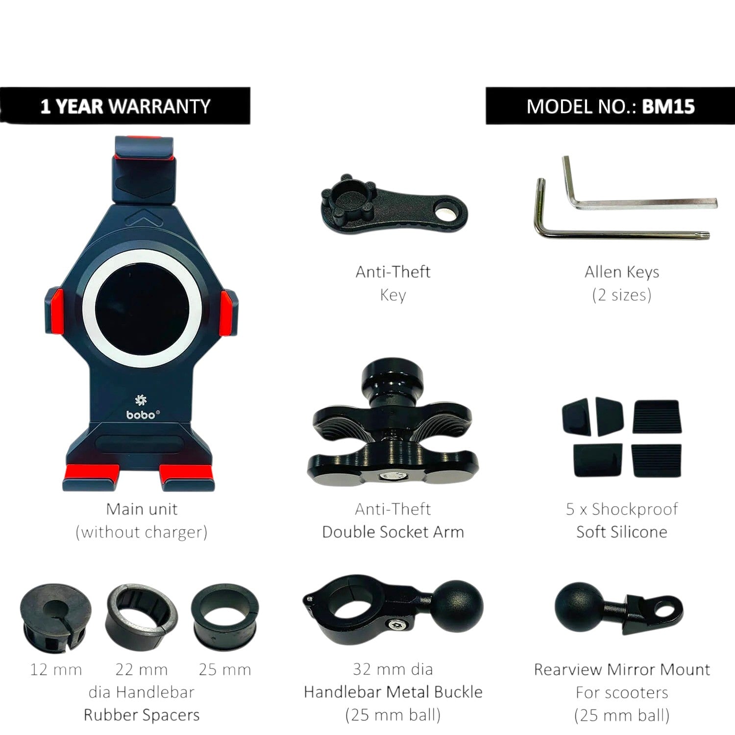 BOBO BM15 Motorcycle Phone Holder