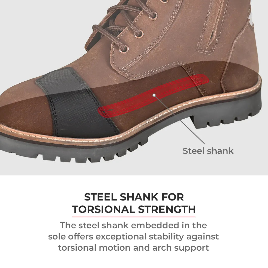 Bronson Retro Motorcycle Riding Boots For Men - Motodrift