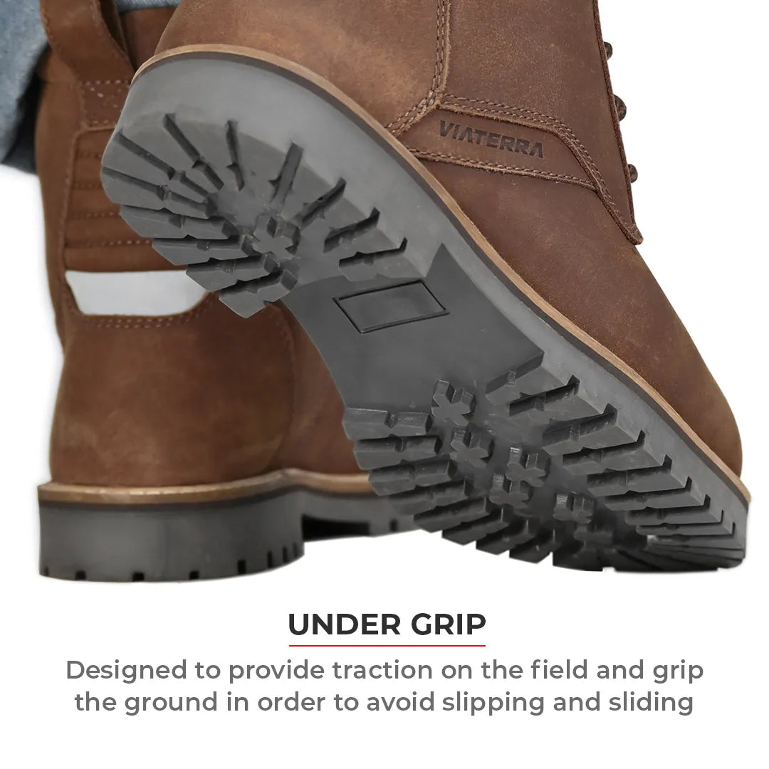 Bronson Retro Motorcycle Riding Boots For Women - Motodrift