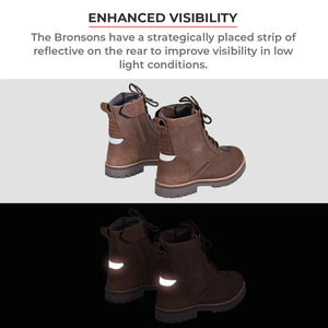 Bronson Retro Motorcycle Riding Boots For Women - Motodrift