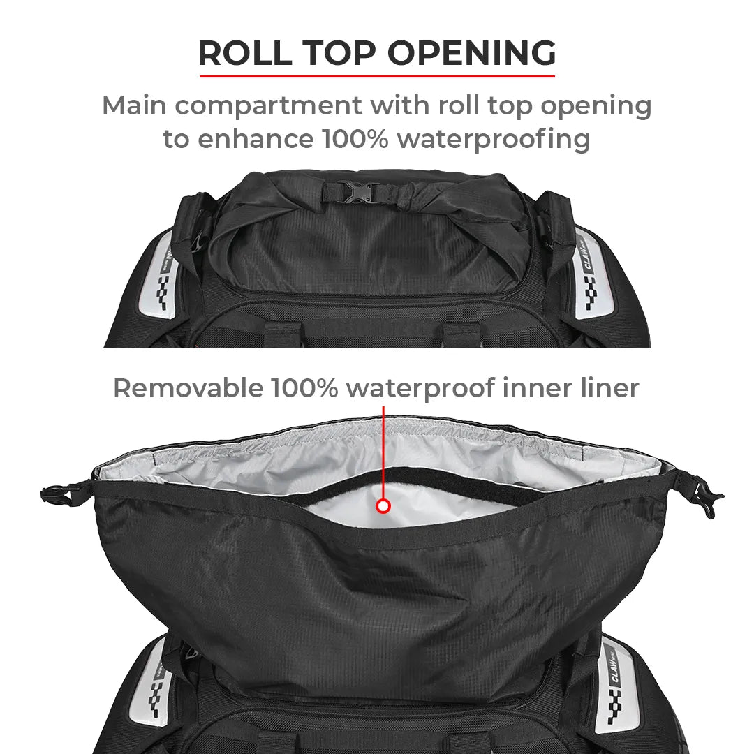 VIATERRA CLAW MINI - 100% Waterproof Motorcycle Tail Bag (Universal) - Motodrift