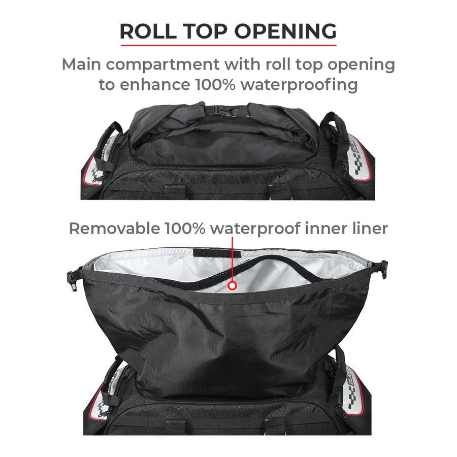 VIATERRA CLAW - 100% Waterproof Motorcycle Tail Bag (Universal) - Motodrift