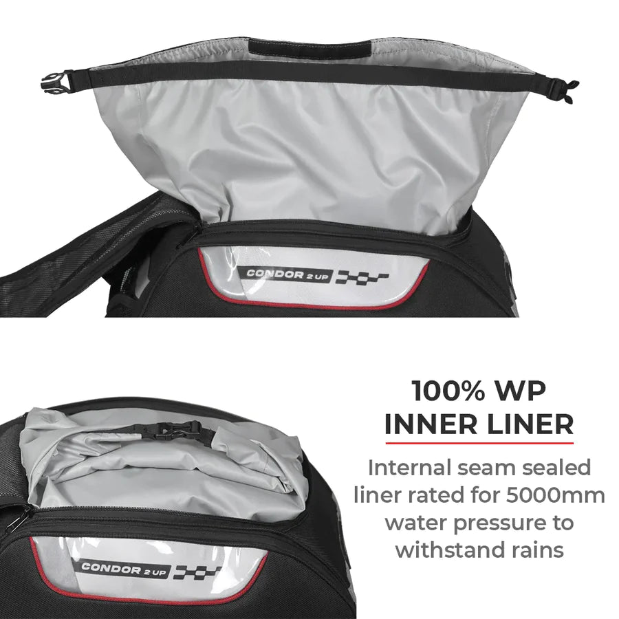 VIATERRA CONDOR 2UP - 100% Waterproof Motorcycle Saddle Bags - Motodrift