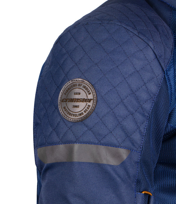 Cramster Flux Jacket - Navy Blue - Motodrift