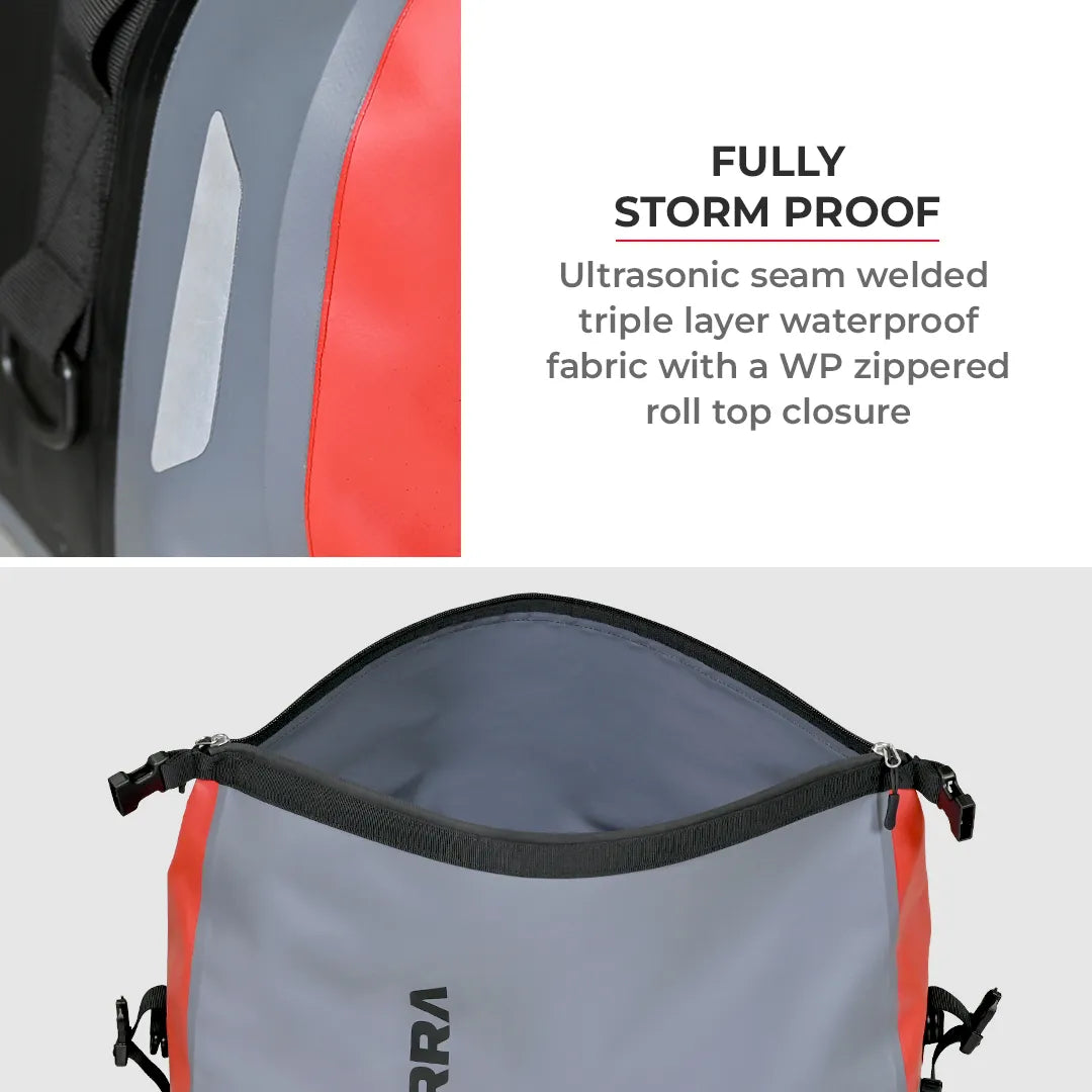 VIATERRA DRYBAG 40L - 100% Waterproof Motorcycle Tailbag (Universal) - Motodrift