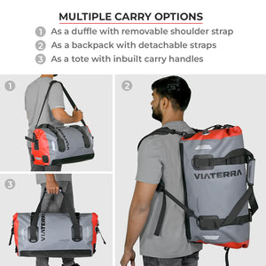 VIATERRA DRYBAG 40L - 100% Waterproof Motorcycle Tailbag (Universal) - Motodrift