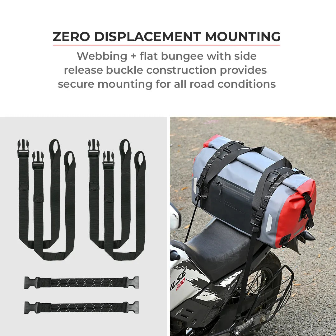 VIATERRA DRYBAG 55L - 100% Waterproof Motorcycle Tailbag (Universal) - Motodrift