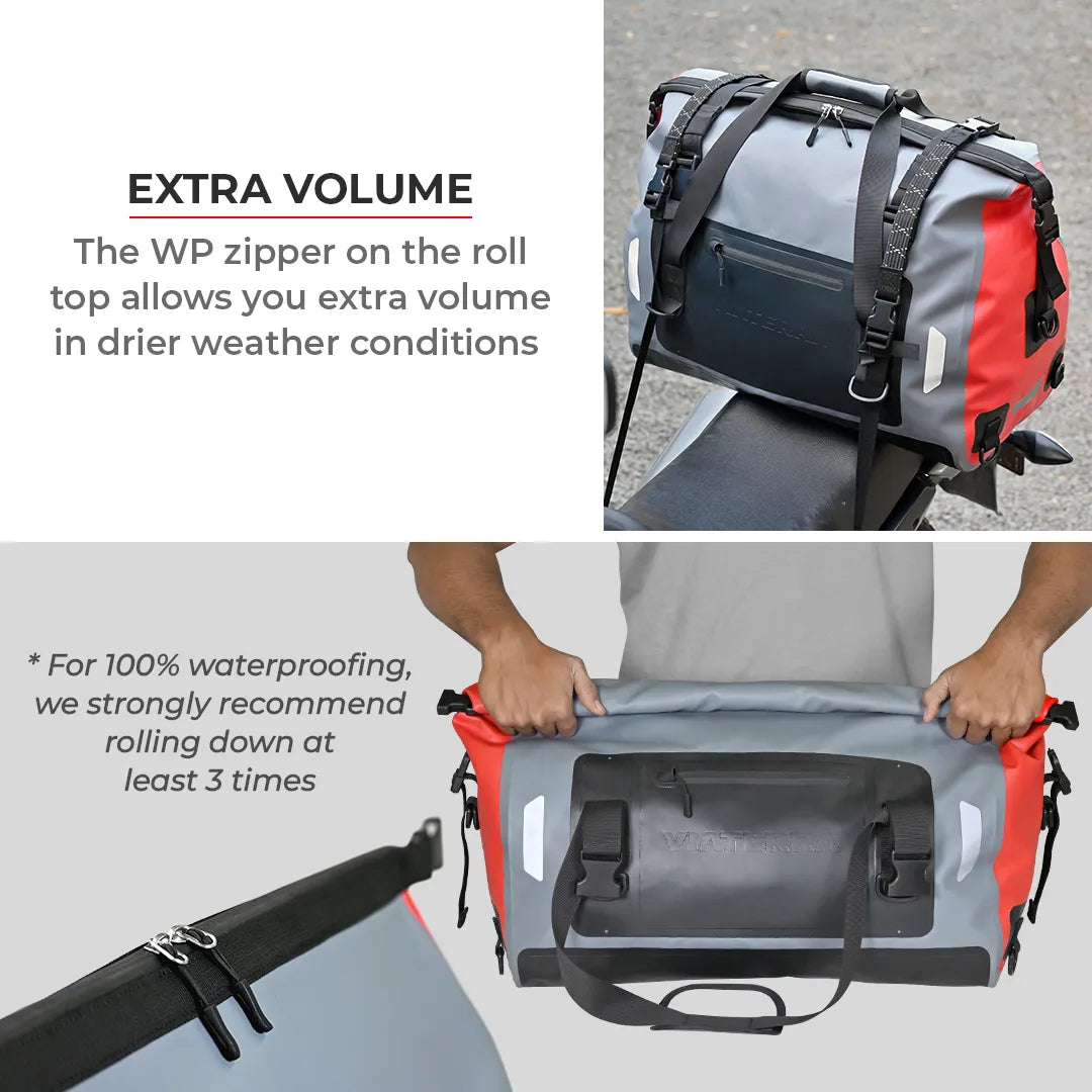 VIATERRA DRYBAG 55L - 100% Waterproof Motorcycle Tailbag (Universal) - Motodrift