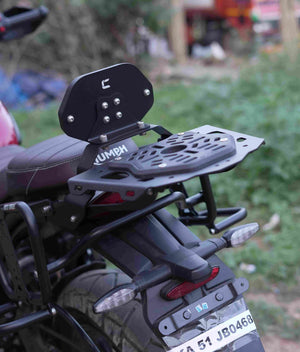 Carbon Racing Top Rack & Back Rest Combo For Triumph Speed 400 - Motodrift