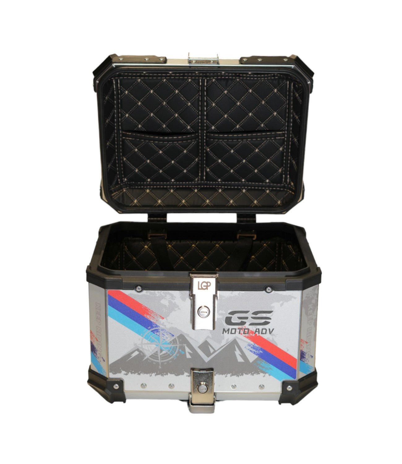 LGP Premium Aluminium Graphics 45 Litres Top Box - Motodrift