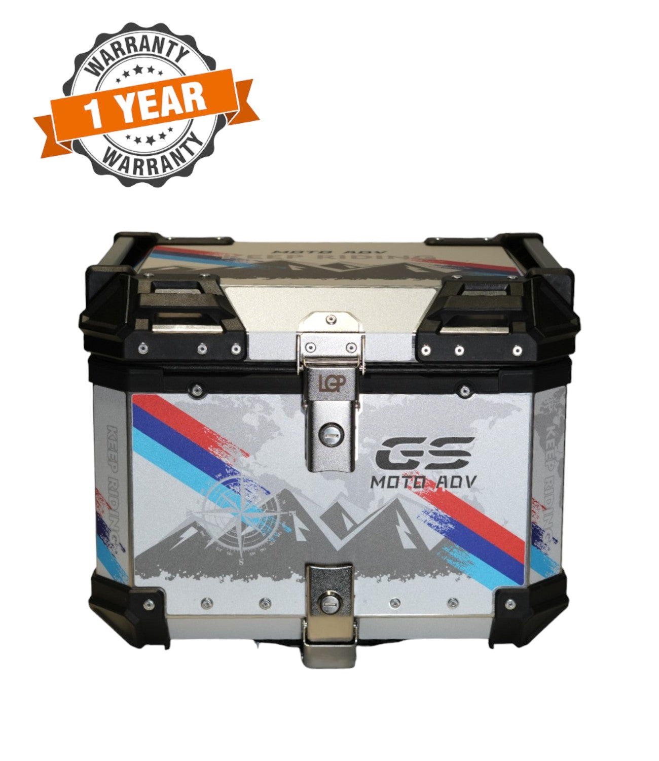 LGP Premium Aluminium Graphics 45 Litres Top Box - Motodrift