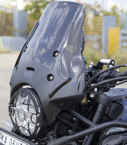 Carbon Racing Wanderer Premium Touring Windshield For Royal Enfield Himalayan 450 - Motodrift
