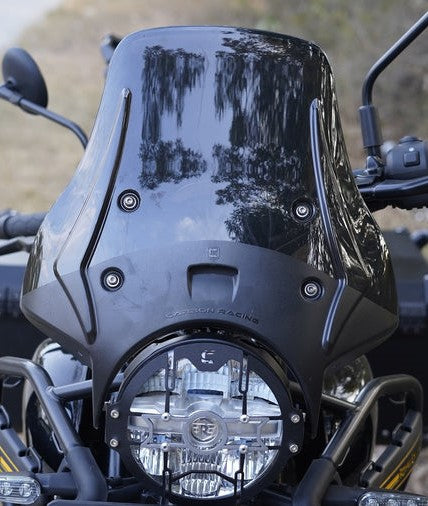 Carbon Racing Wanderer Premium Touring Windshield For Royal Enfield Himalayan 450 - Motodrift