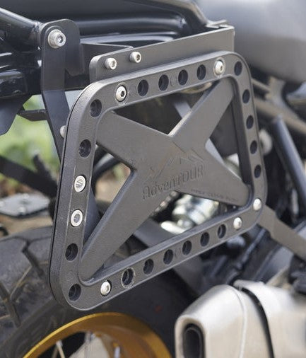 Carbon Racing AdvenTOUR Pannier Mounts / Saddle Stays For Royal Enfield Himalayan 450 - Motodrift