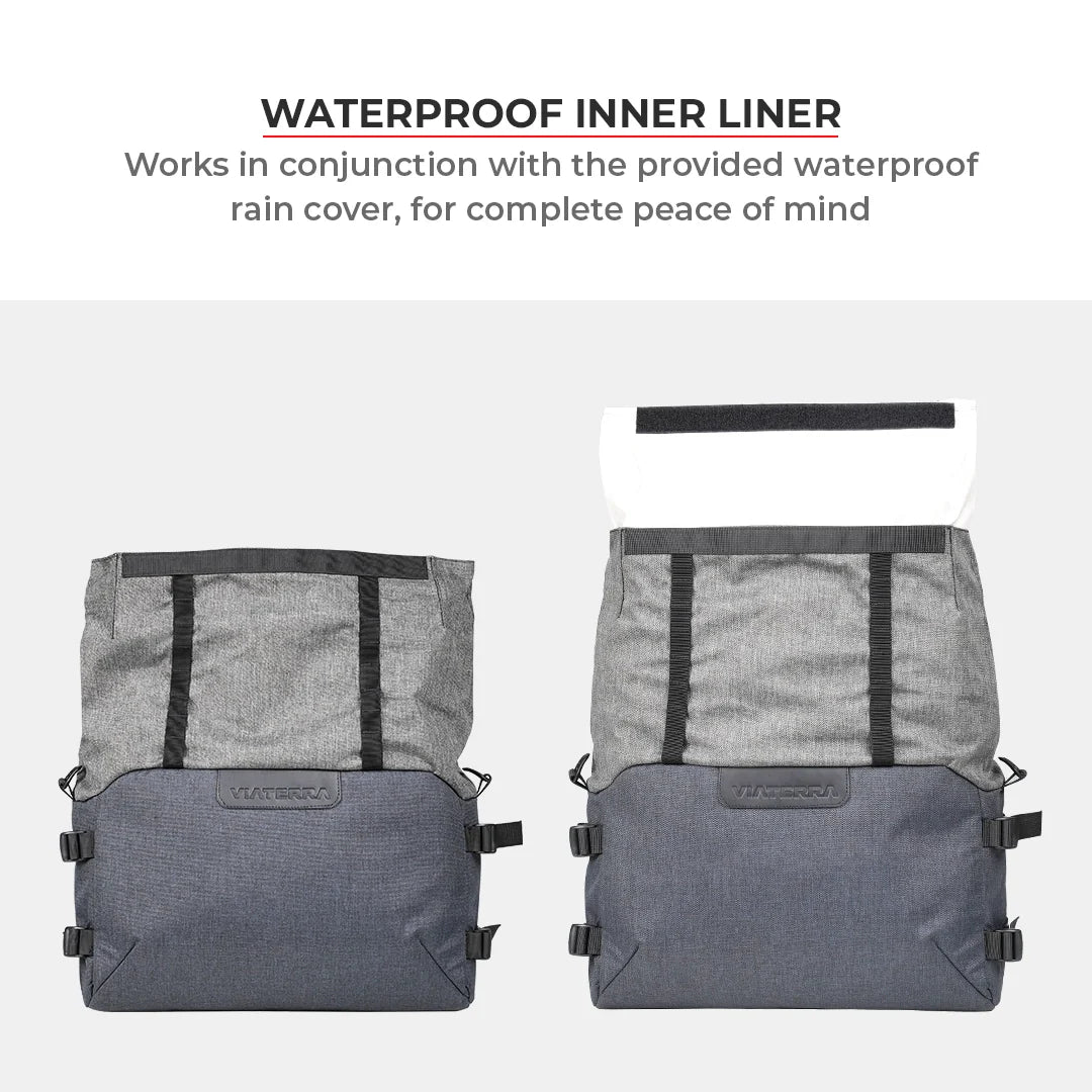 Viaterra Downtown Saddlebags Without Saddle Racks - Motodrift