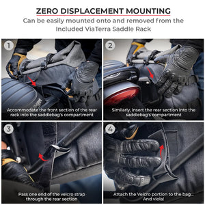 Viaterra DownTown Saddlebags Designed For Speed 400 - Motodrift