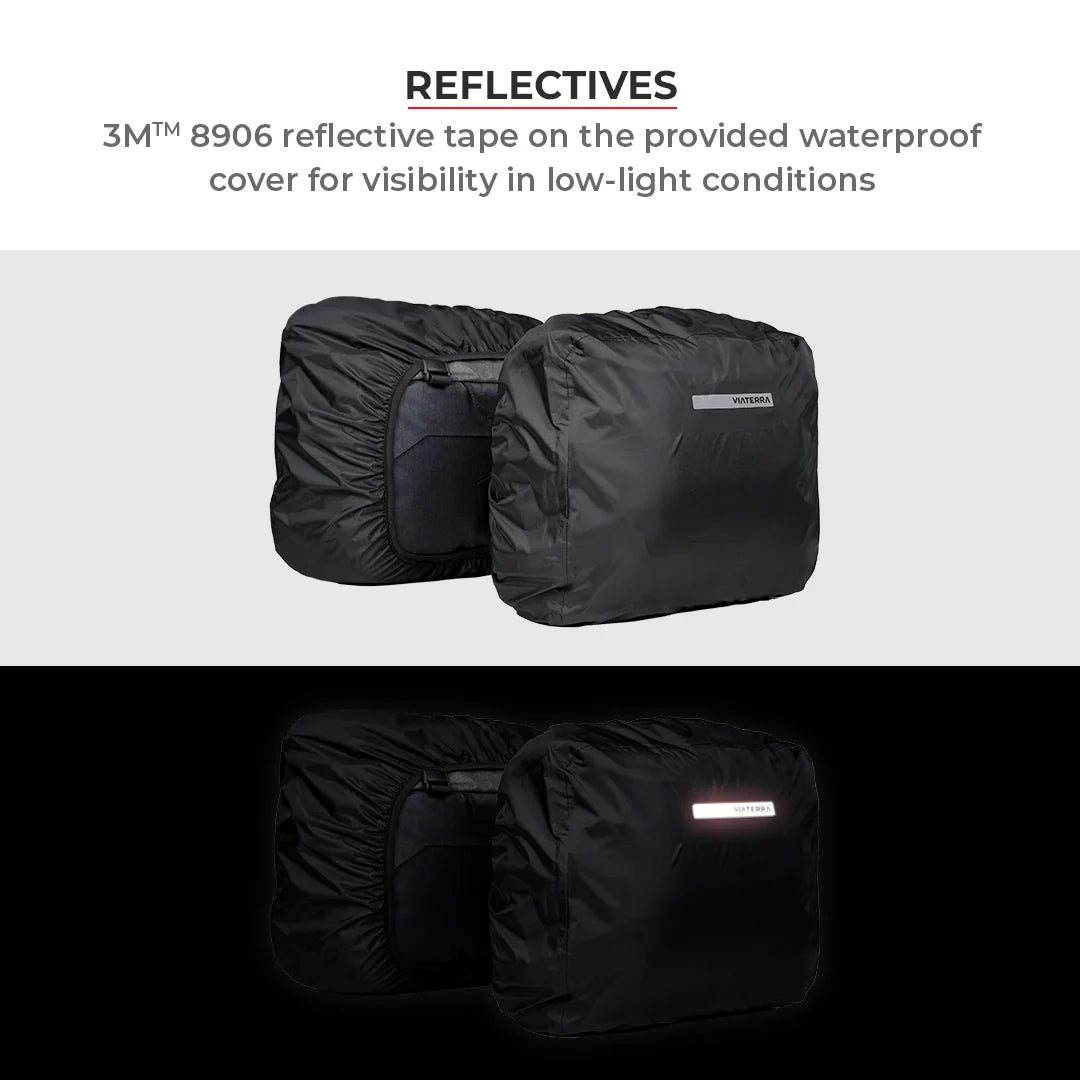 Viaterra DownTown Saddlebags Designed For Speed 400 - Motodrift