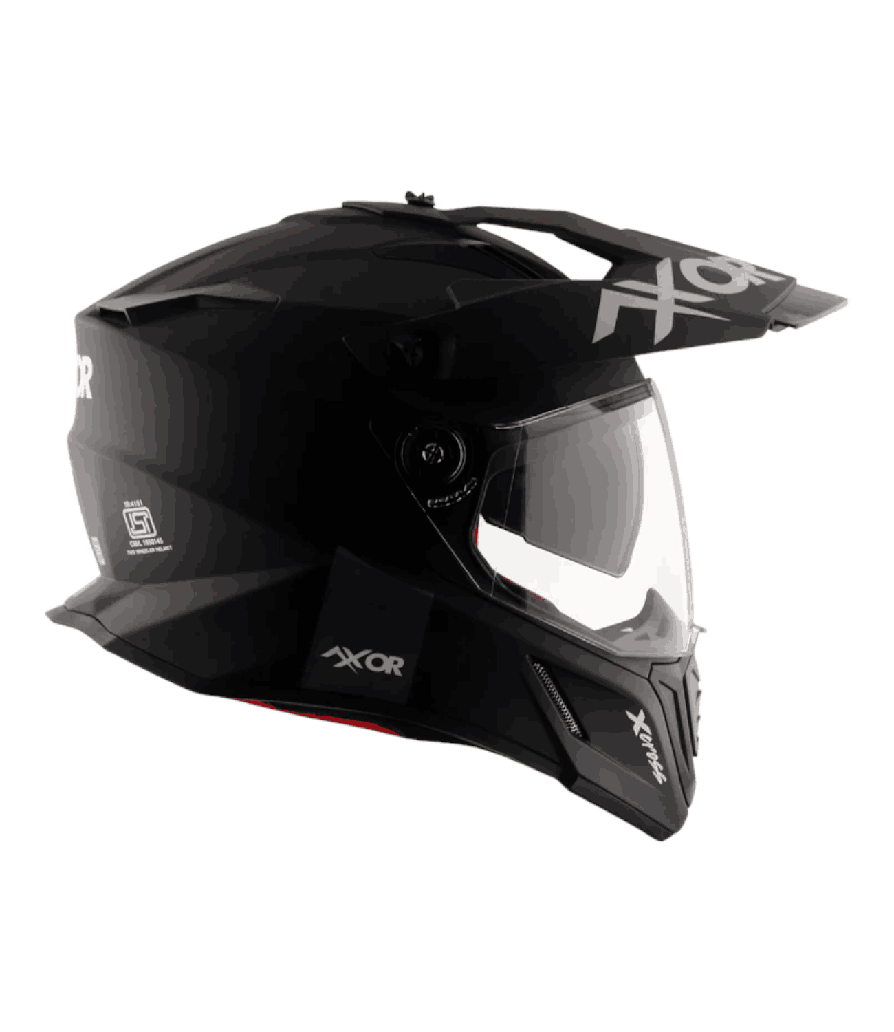 Axor X-Cross Dual Visor Helmet Dull Black - Motodrift