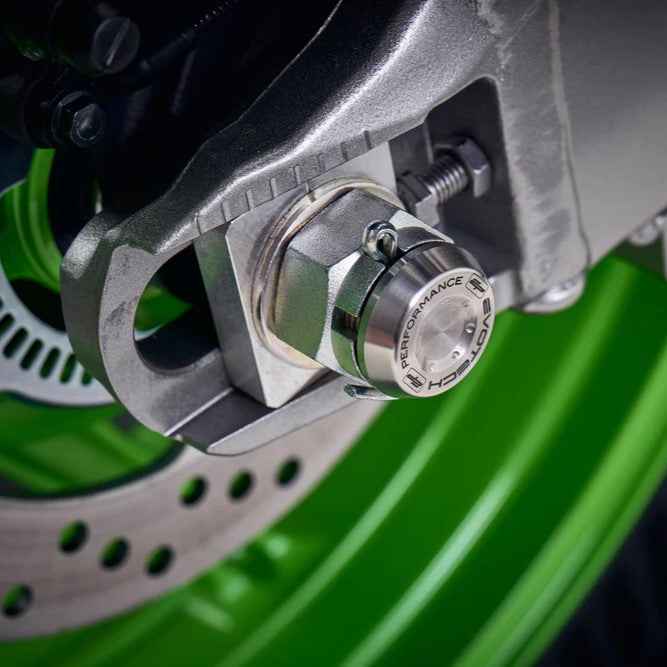 Evotech Rear Spindle Bobbins For Kawasaki Ninja ZX-6R 40th Anniversary Edition (2024+)