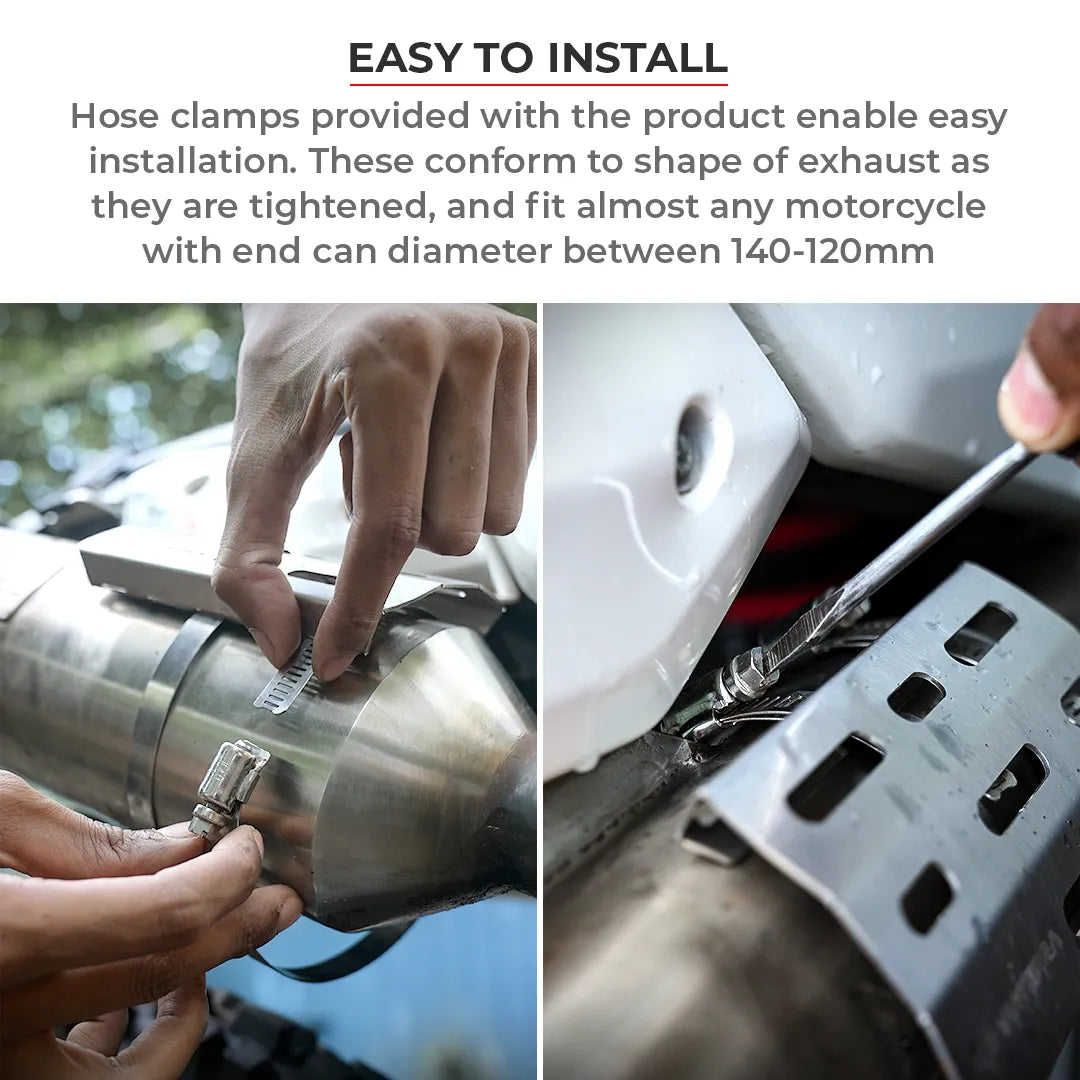 Viaterra End Can Heat Shield - Motodrift