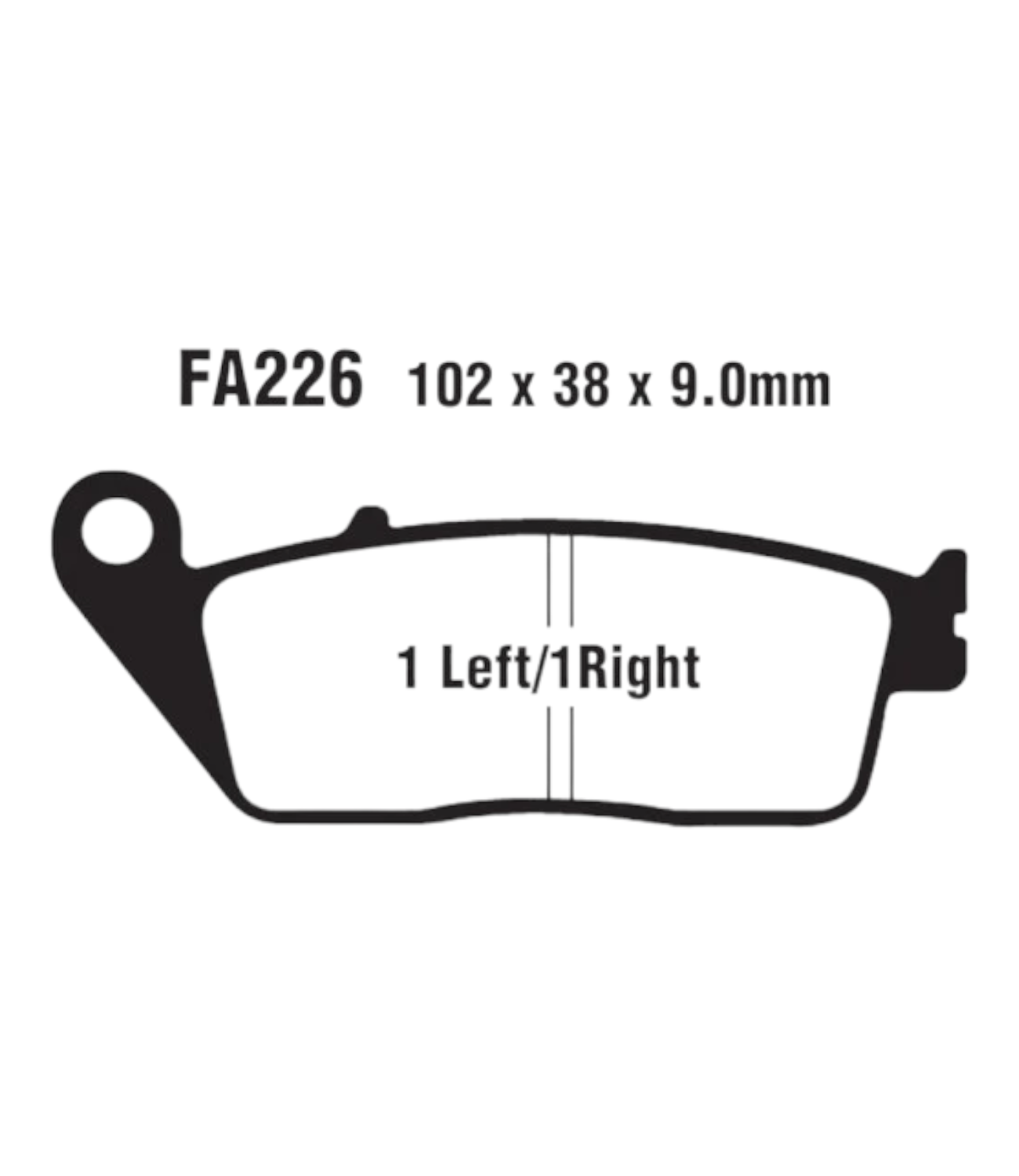 EBC FA 226 HH Fully Sintered Brake Pads - Motodrift
