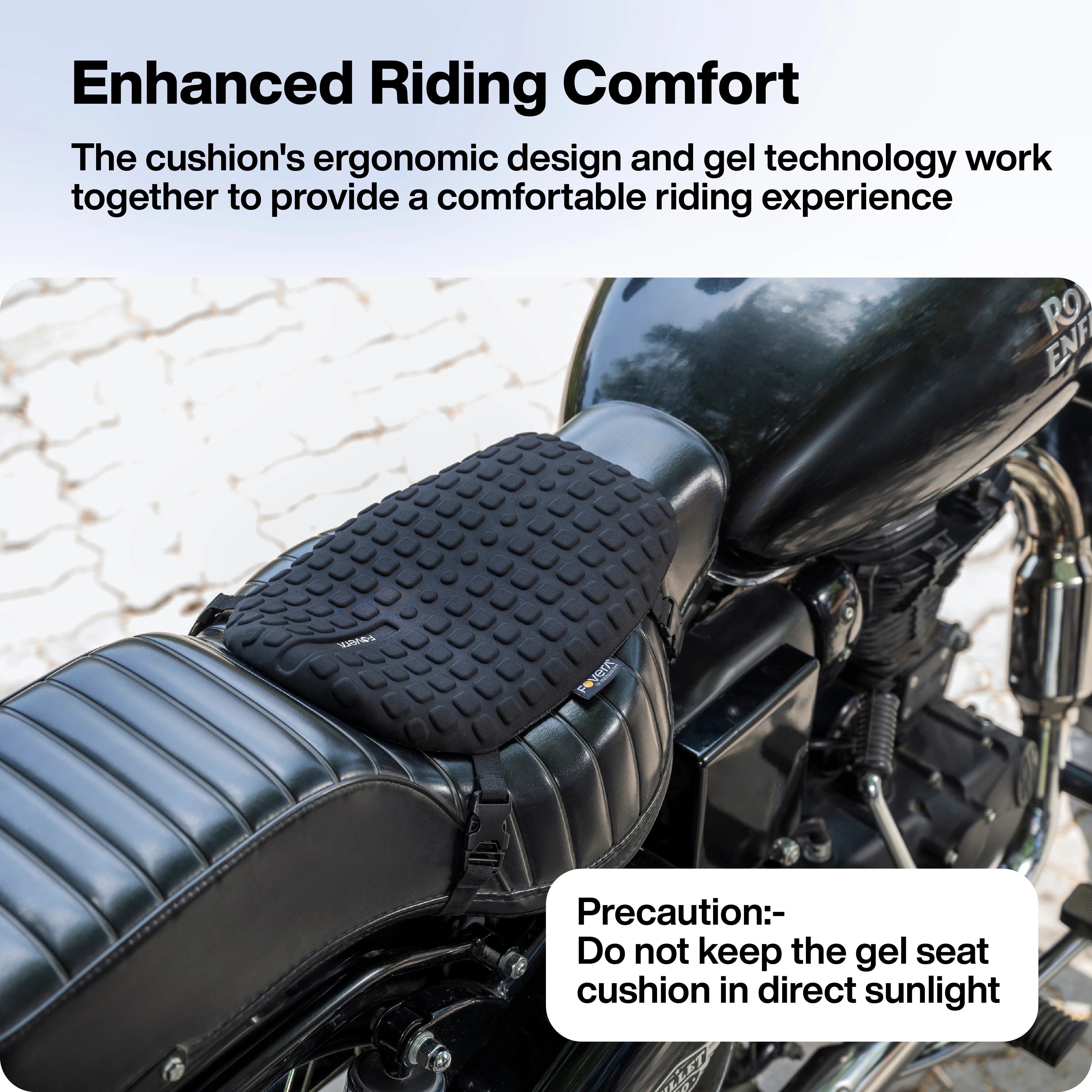 FOVERA Motorcycle Gel Seat Cushion - Motodrift