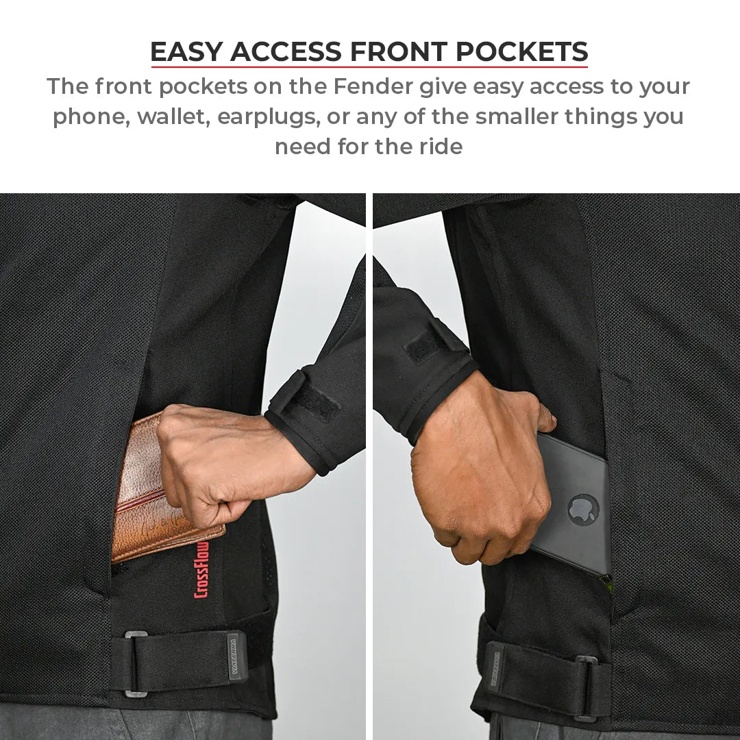 Viaterra Fender – Urban Mesh Riding Jacket with Base Layer - Motodrift