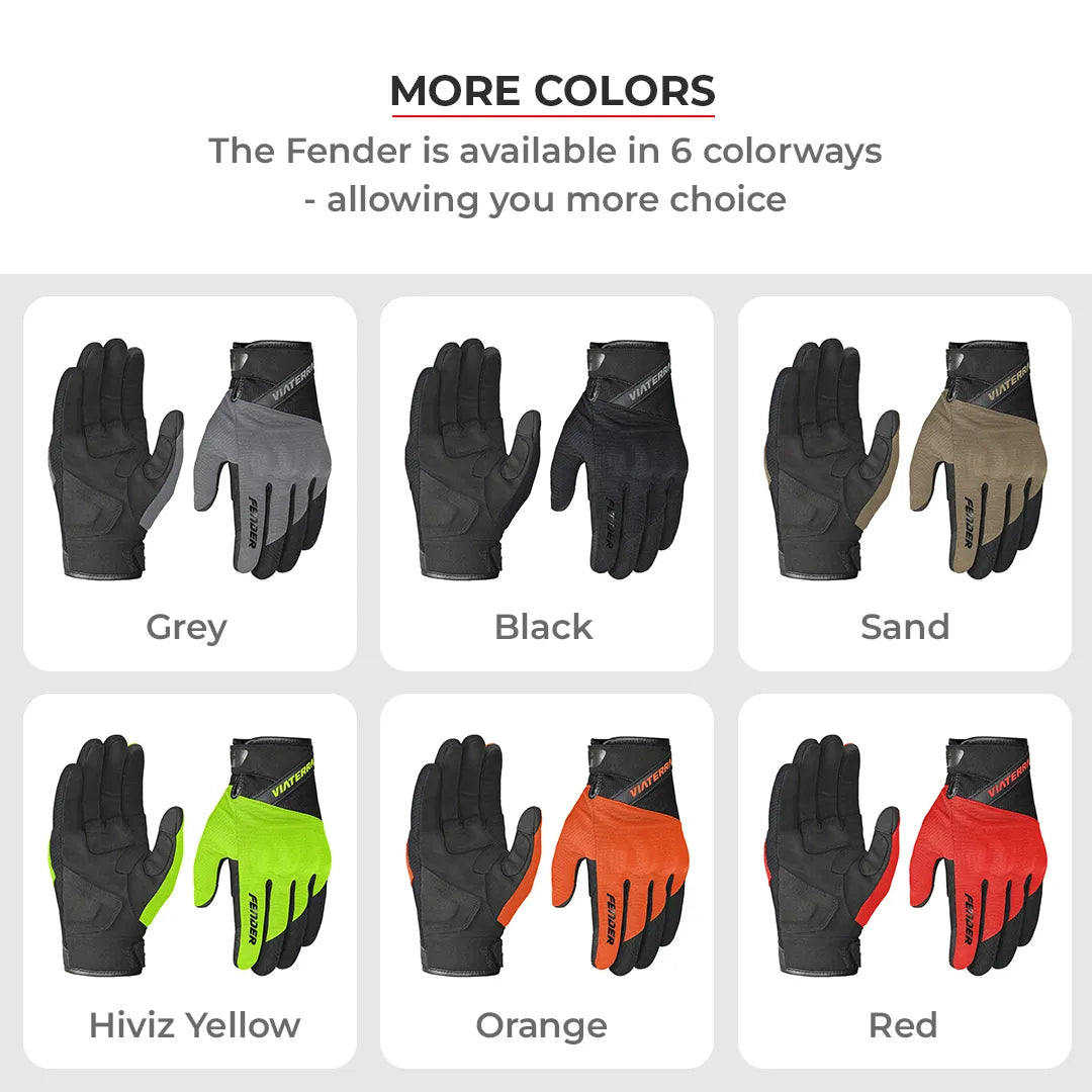 VIATERRA Fender – Daily Use Motorcycle Gloves for Men - Motodrift