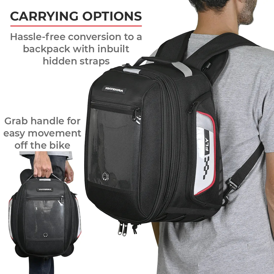 VIATERRA FLY Universal - Motorcycle Tank Bag (Strap Based) - Motodrift