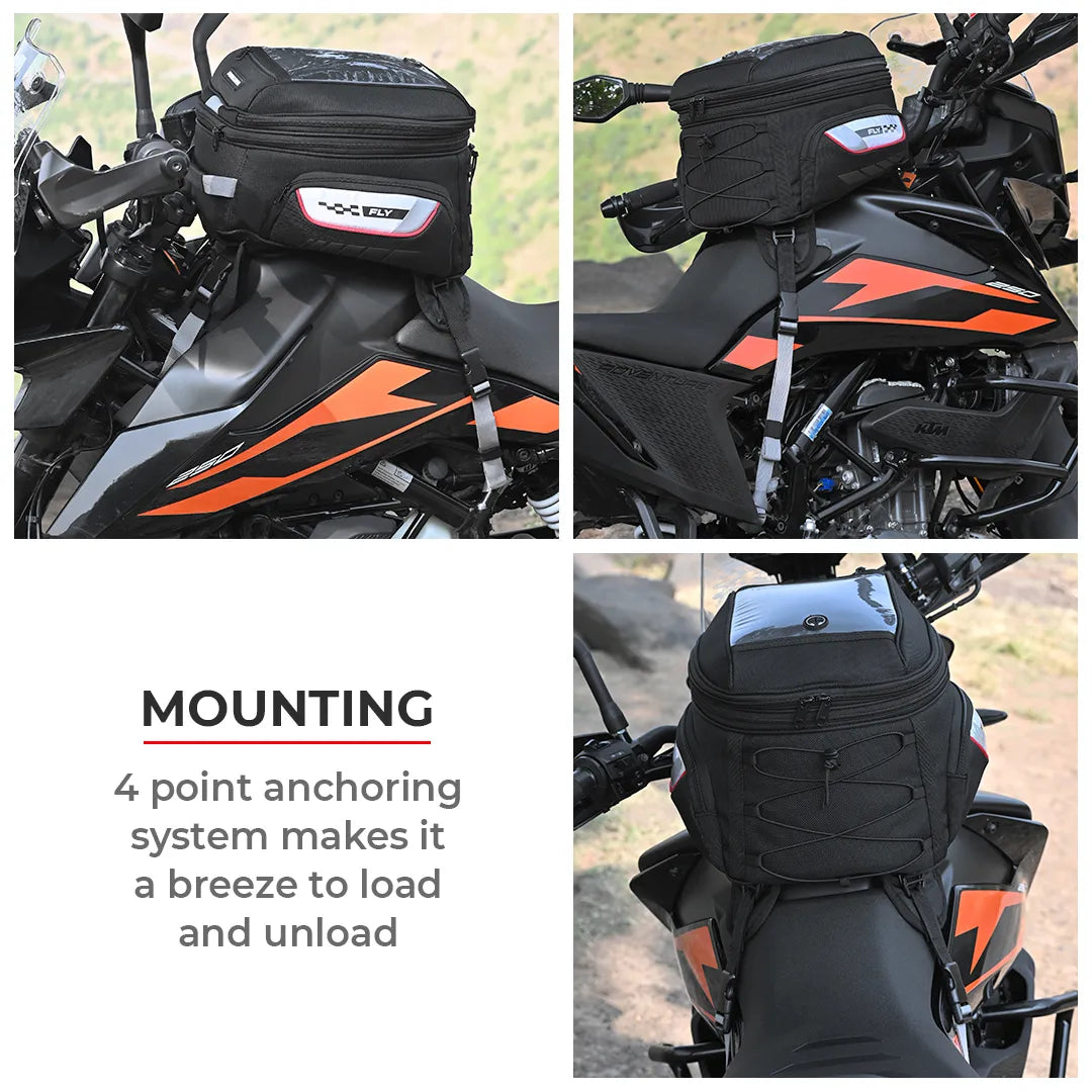 VIATERRA FLY Universal - Motorcycle Tank Bag (Strap Based) - Motodrift